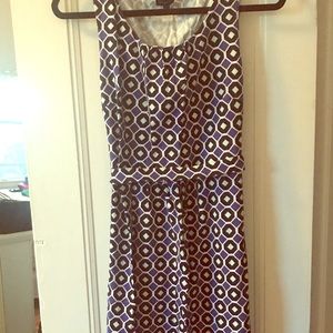 ☀️Talbots fun patterned sleeveless dress☀️